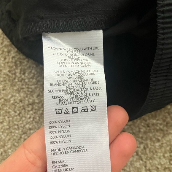 BDG Black Nylon Athletic Shorts with White Trim Size Medium NWT - Picture 2 of 7